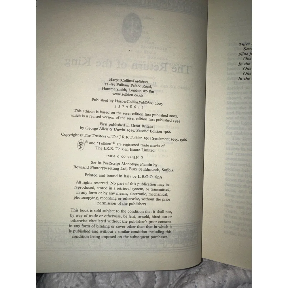 Lord of the Rings 50th Anniversary Hardcover Slipcase JRR Tolkien Books 1-3